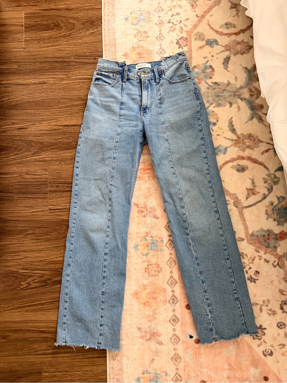 Abercrombie & Fitch Light Blue Wide-Leg Jeans
